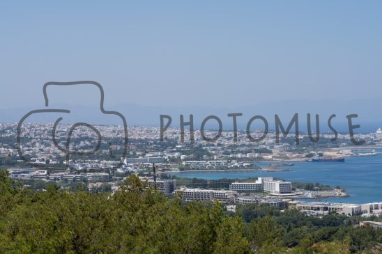 Panoramic view of Rodos, Greece, 2023