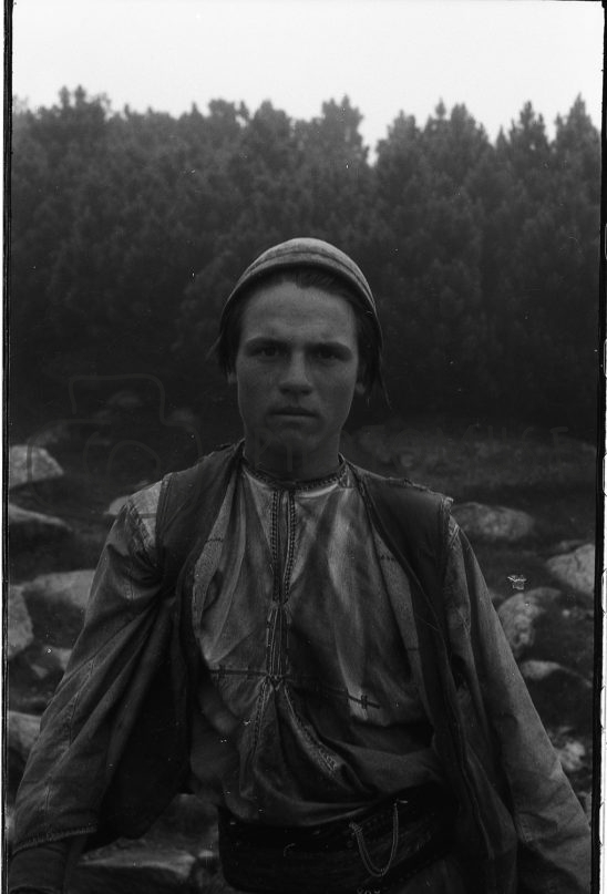 ’50s, young shepherd, Romania