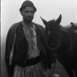 ’50s, shepherd with horse, Romania