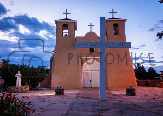 St Francisco de Asis Church Taos photomuse stock photo